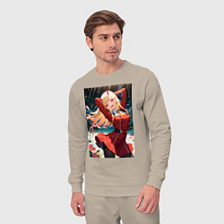 Костюм хлопковый мужской Марин Китагава косплей 002 Darling in the Franxx, цвет: миндальный — фото 2