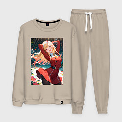 Костюм хлопковый мужской Марин Китагава косплей 002 Darling in the Franxx, цвет: миндальный