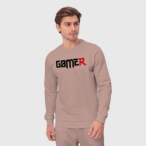 Мужской костюм Gamer / Пыльно-розовый – фото 3