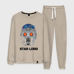Костюм хлопковый мужской Star lord, цвет: миндальный