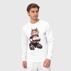 Костюм хлопковый мужской Burnice White Zenless Zone Zero, цвет: белый — фото 2