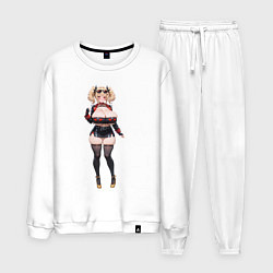 Костюм хлопковый мужской Burnice White Zenless Zone Zero, цвет: белый