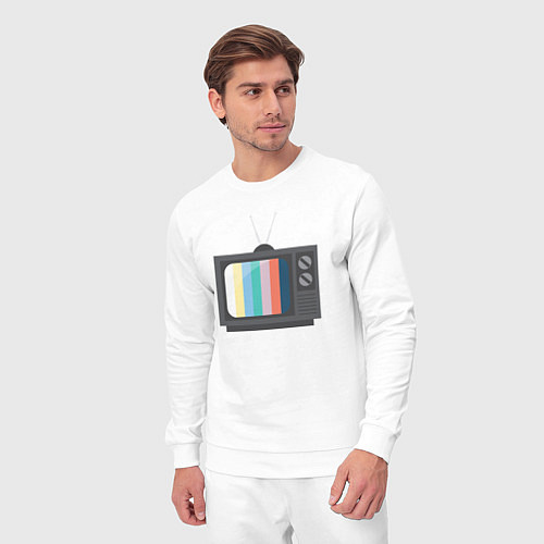 Мужской костюм Old television / Белый – фото 3