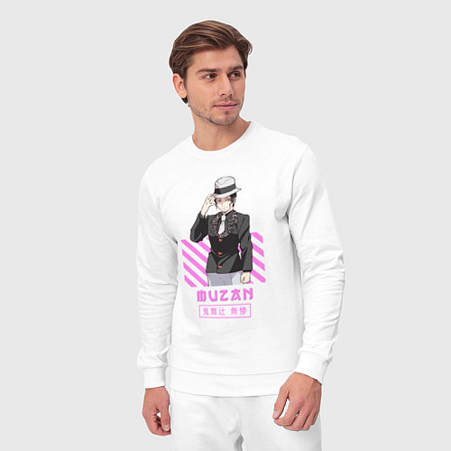 Мужской костюм Клинок рассекающий демонов Muzan / Белый – фото 3