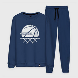 Костюм хлопковый мужской Basketball play, цвет: тёмно-синий