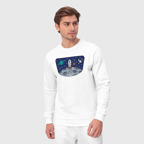 Мужской костюм Space travel / Белый – фото 3