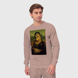 Костюм хлопковый мужской Чубакка - Мона Лиза, цвет: пыльно-розовый — фото 2