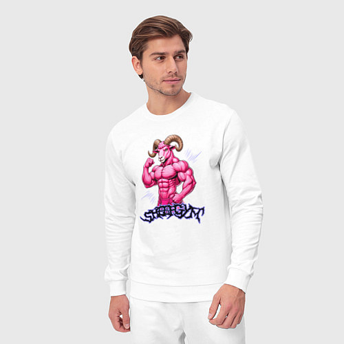 Мужской костюм Sheep gym / Белый – фото 3
