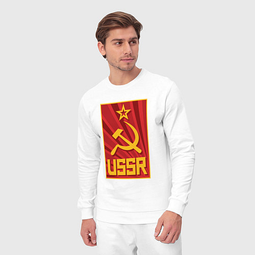 Мужской костюм USSR style / Белый – фото 3