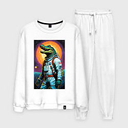 Мужской костюм Крокодил бравый космонавт - нейроарт