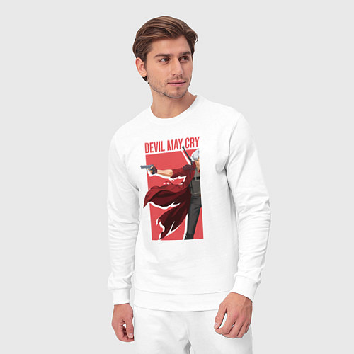 Мужской костюм Anime Devil May Cry Данте / Белый – фото 3