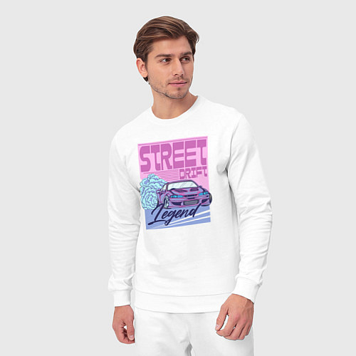 Мужской костюм Street drift / Белый – фото 3