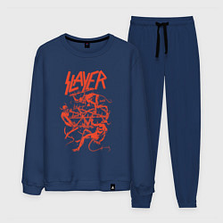 Костюм хлопковый мужской Slayer Demon Skull, цвет: тёмно-синий