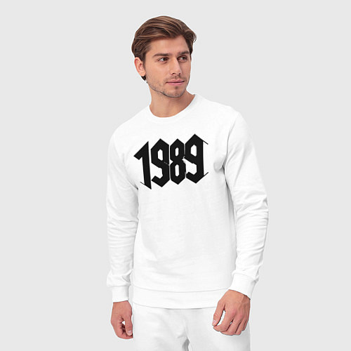 Мужской костюм 1989 год в стиле ретро / Белый – фото 3