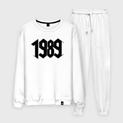 Костюм хлопковый мужской 1989 год в стиле ретро, цвет: белый