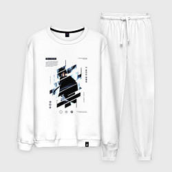 Костюм хлопковый мужской Поднятие уровня в одиночку, Сон Джин-У, цвет: белый