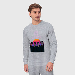 Костюм хлопковый мужской Astro retro, цвет: меланж — фото 2