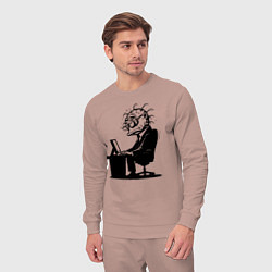 Костюм хлопковый мужской Офисный планктон как есть, цвет: пыльно-розовый — фото 2