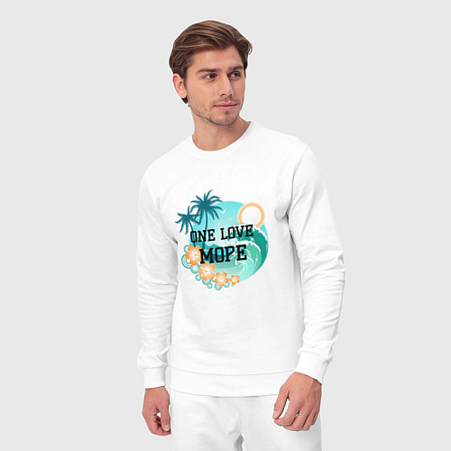 Мужской костюм One love море / Белый – фото 3