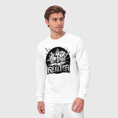 Мужской костюм Риелтор дом / Белый – фото 3
