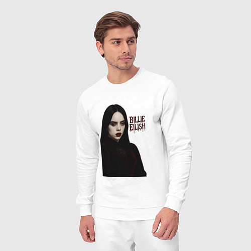 Мужской костюм Билли Айлиш готический стиль / Белый – фото 3