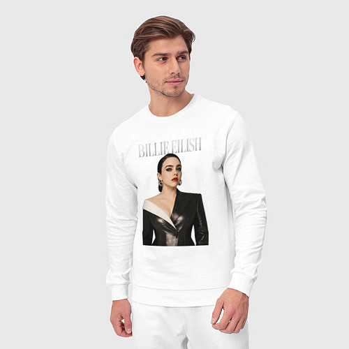 Мужской костюм Билли Айлиш в черном костюме / Белый – фото 3