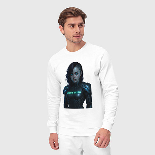 Мужской костюм Билли Айлиш в космическом костюме / Белый – фото 3