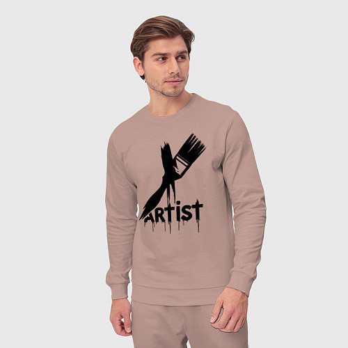 Мужской костюм Художник с кистью / Пыльно-розовый – фото 3