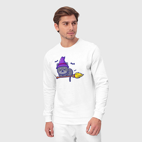 Мужской костюм Cat witch / Белый – фото 3