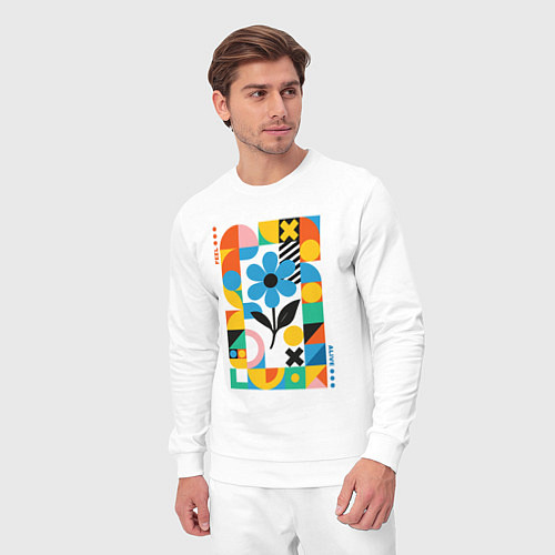 Мужской костюм Fell alive / Белый – фото 3