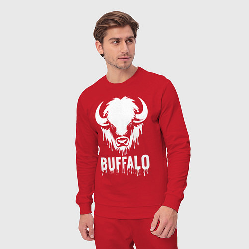 Мужской костюм Буйвольский стиль / Красный – фото 3