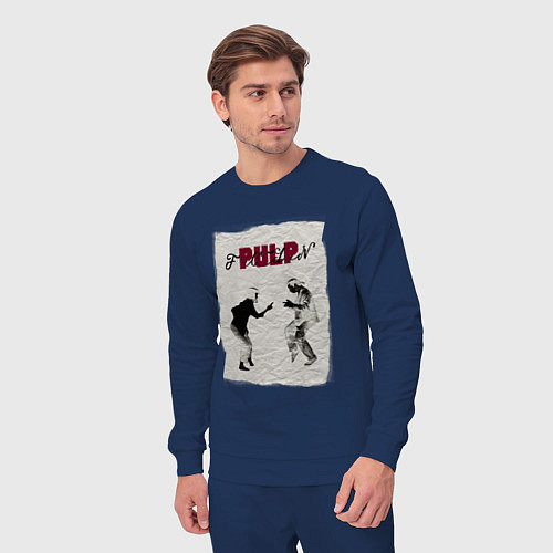 Мужской костюм Криминальное чтиво постер / Тёмно-синий – фото 3