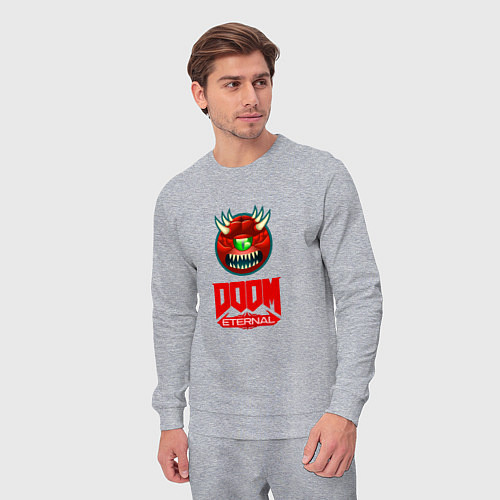 Мужской костюм Doom eternal logo / Меланж – фото 3