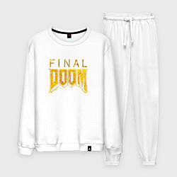Мужской костюм Doom final gold logo