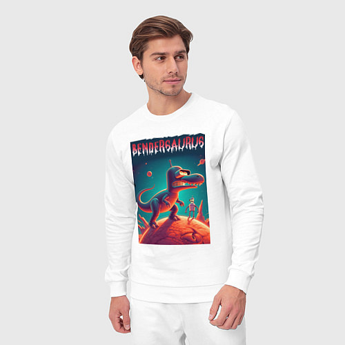 Мужской костюм Bendersaurus - meme / Белый – фото 3