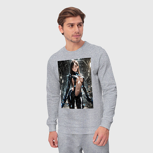 Мужской костюм Рэйка Шимохира в костюме Gantz:O / Меланж – фото 3