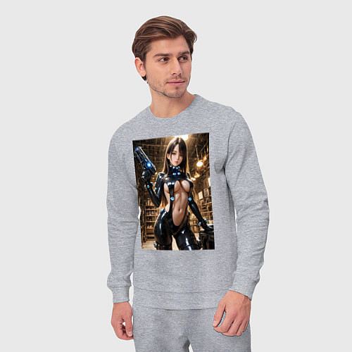 Мужской костюм Рэйка Шимохира в костюме Gantz:O / Меланж – фото 3