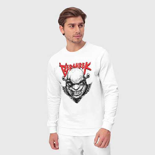 Мужской костюм Берсерк Шрек / Белый – фото 3