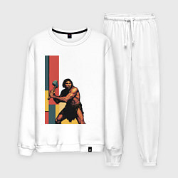 Мужской костюм Поп-арт неандерталец