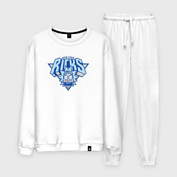 Костюм хлопковый мужской New York Ricks, цвет: белый