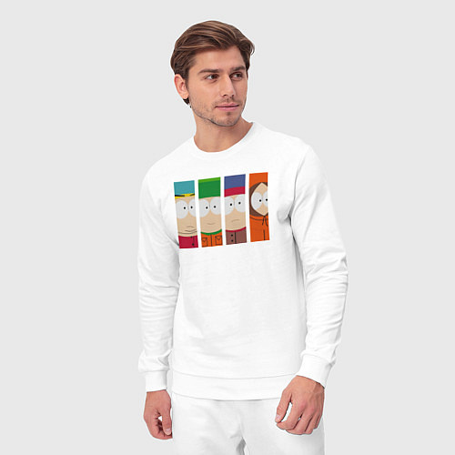 Мужской костюм Южный Парк главные герои / Белый – фото 3