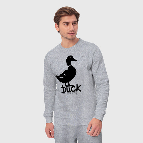 Мужской костюм Граффити утка / Меланж – фото 3