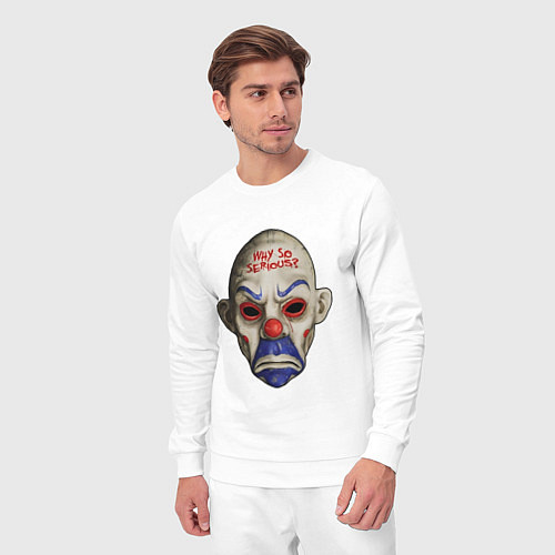 Мужской костюм Маска джокера / Белый – фото 3