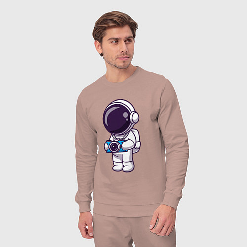 Мужской костюм Космонавт фотограф / Пыльно-розовый – фото 3