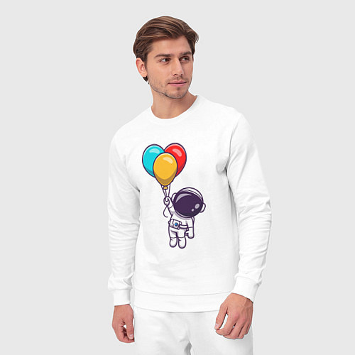Мужской костюм Полёт на шариках / Белый – фото 3