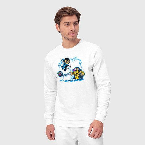 Мужской костюм Скорпион против Саб-зиро / Белый – фото 3