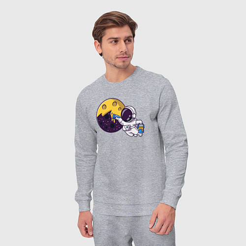 Мужской костюм Сырная луна / Меланж – фото 3