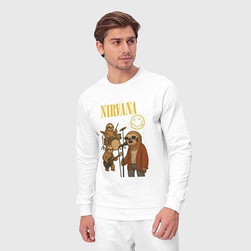 Мужской костюм Nirvana ленивцы / Белый – фото 3