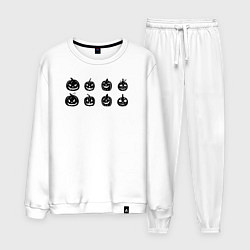 Мужской костюм Черные тыквы на Хэллоуин