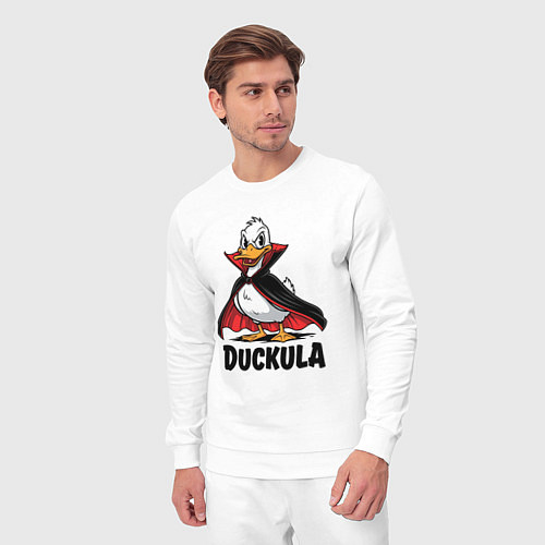 Мужской костюм Утка - вампир / Белый – фото 3